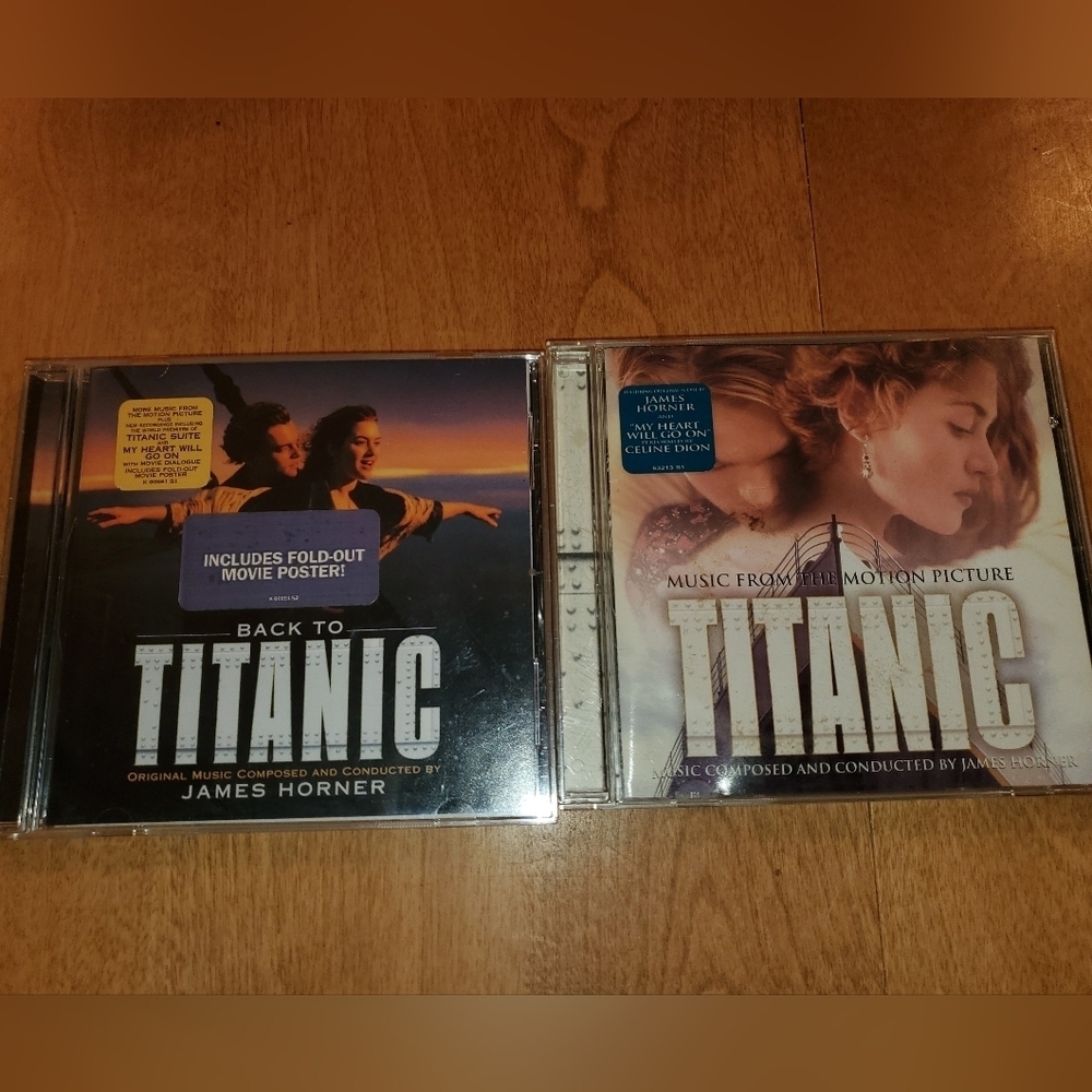 Titanic Lot: Music from the Motion Picture & Back To Titanic James Horner CDS